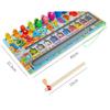 Kids Montessori Educational Wooden Math Toys Children Busy Board Count Shape Colors Match Fishing Puzzle Learning Toys Gifts