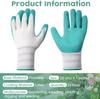 Garden Gloves for Women Ladies' Gardening Gloves Bulk Breathable Rubber Coated Protective Work Tools Universal One Size