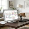 Suporte de Calendário Digital Autoportante Calendário Elétrico Suporte de Mesa Porta-Exibição Ferramenta Sem Ferramentas Suporte de Parede Alternativo Base de Mesa para Calendário