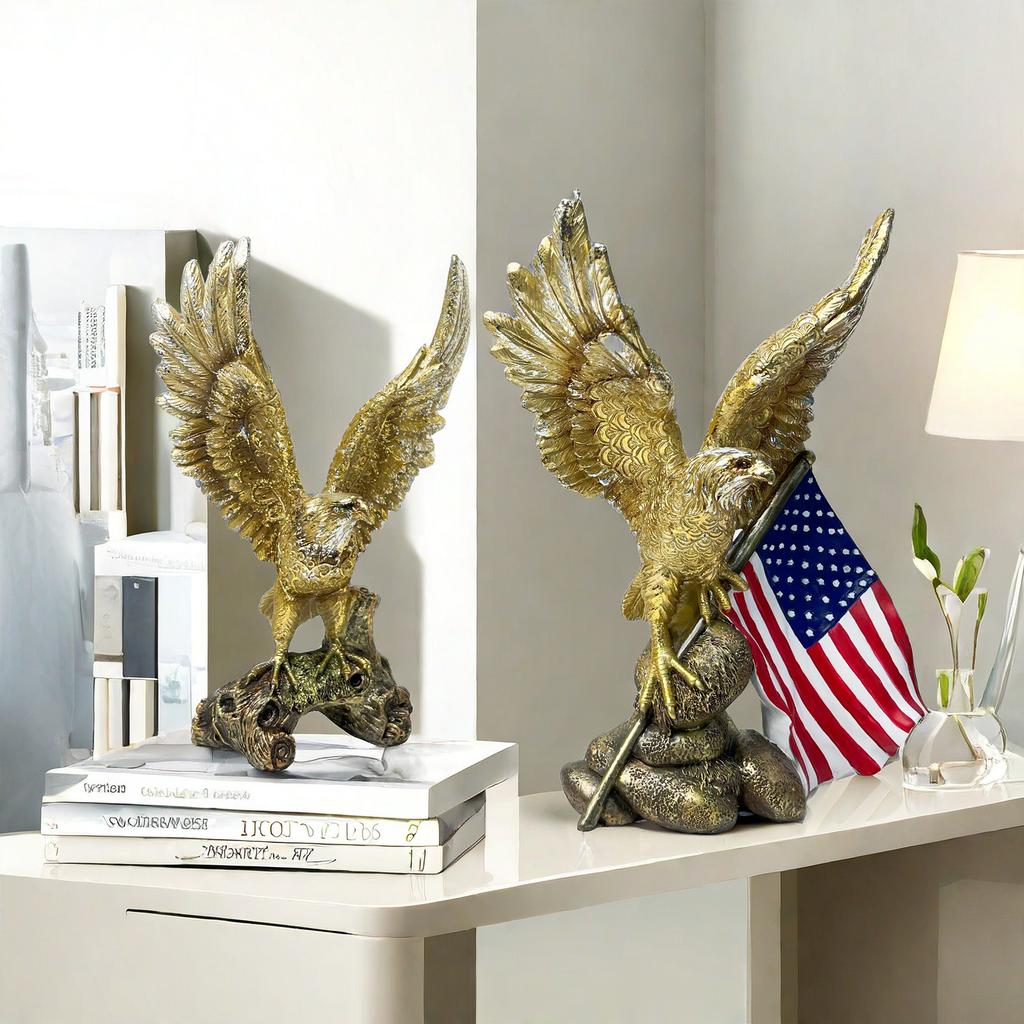 Eagle Ornaments Living Room Home Resin Crafts Model Room Decoration Housewarming Gift
