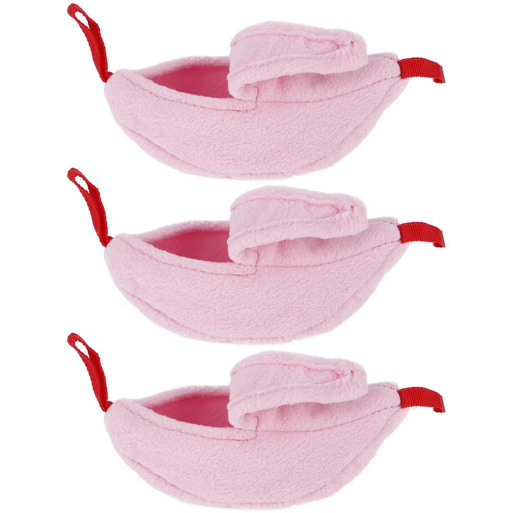 3 Sets Hamster Hammock Nests Banana Shape Hanging Winter Warm House Small Animal Supplies