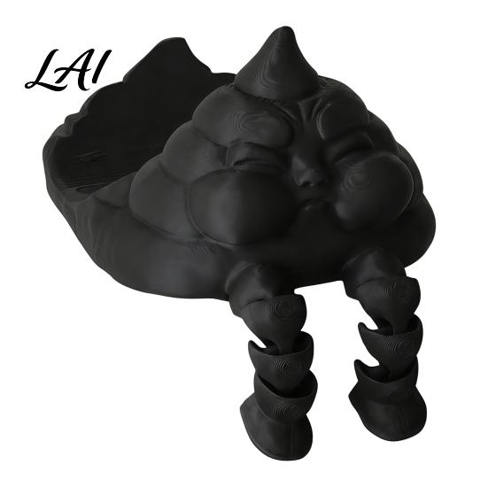3D Printed Bathroom Accessory Funny Poop Paper Towel Holder Creative Roll Decorative Tabletop Tissue Holder Stand Stable Base Dispenser for