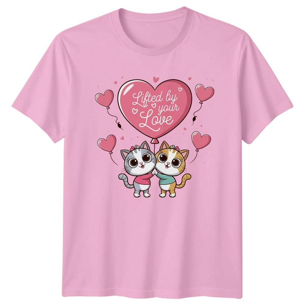 Lifted By Your Love Unisexs TShirt Kitty Couple Love Valentines Day