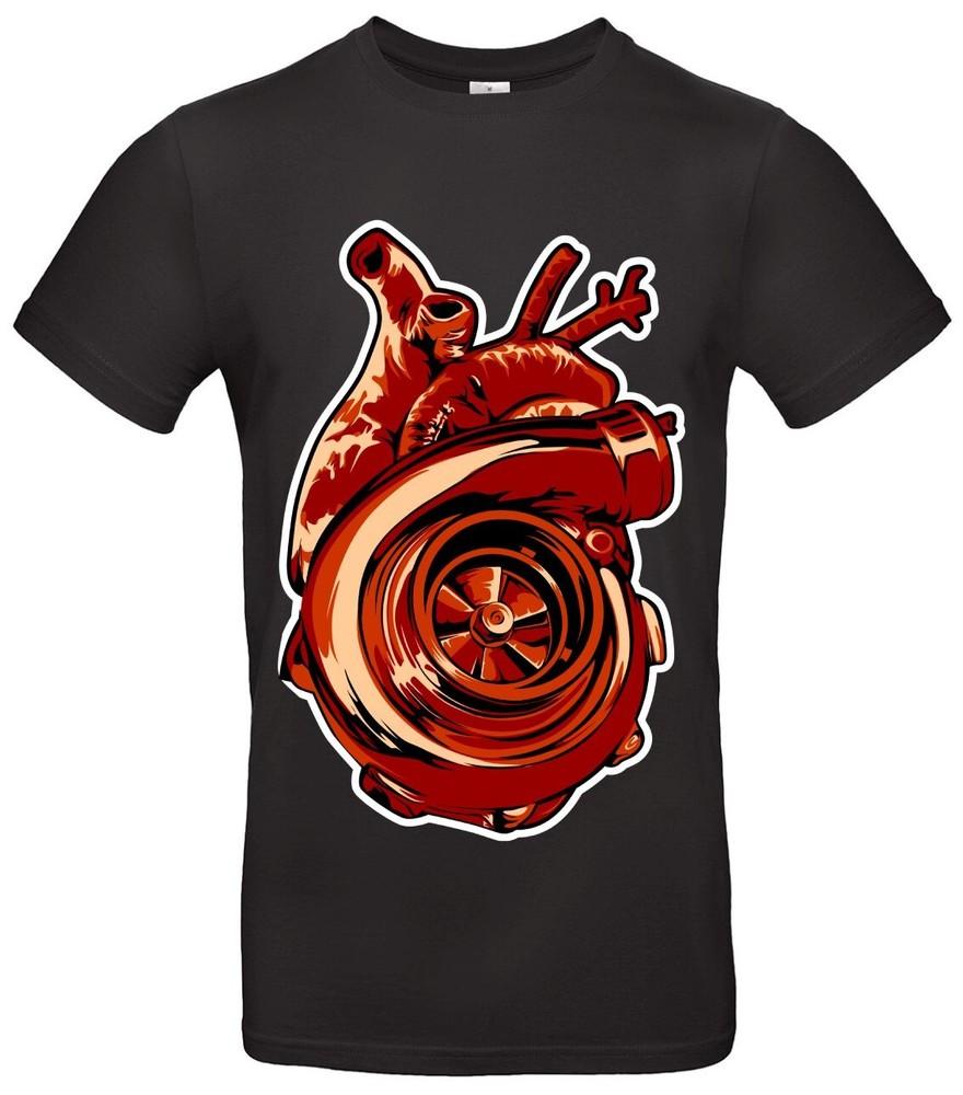 Turbo Heart TShirt Boost Tuning Style for Car Fans Unisex T-Shirt S