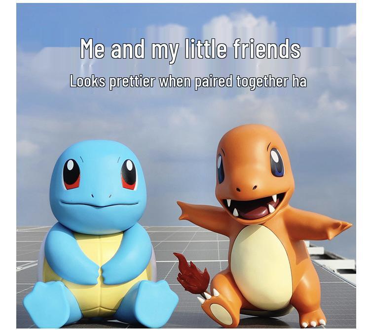 Tsundere Squirtle Golduck 1:1 Pokemon Figurine - Large Trendy Toy