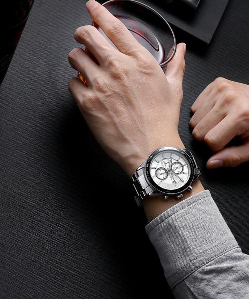 Seinteuseukoteuleondeon St3055M Chronograph Men'S Metal Watch