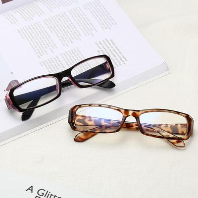 Japanische koreanische kleine quadratische Rahmenbrille Frauen Retro Harajuku Brille klare Lesebrille Lichtblockierende Brille