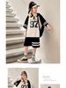 Girls' 2025 Summer Fashion Sportswear Two-Piece Set - Trendy Short-Sleeved Outfit for Big Kids