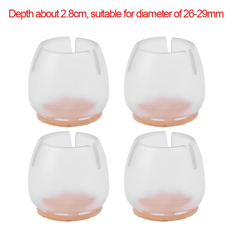 4/12Pcs Chair Legs Covers Hardwood Floor Protector Mat Furniture Table Legs Pads Felt Bottom Wrapped Anti Scratch Chair Leg Caps
