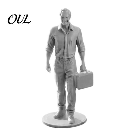 Motivational Home Office Gift Desk Businessman Statue, 3D Printed Decor for Men, Workstation Mini Statue Executive Figurine with Briefcase,