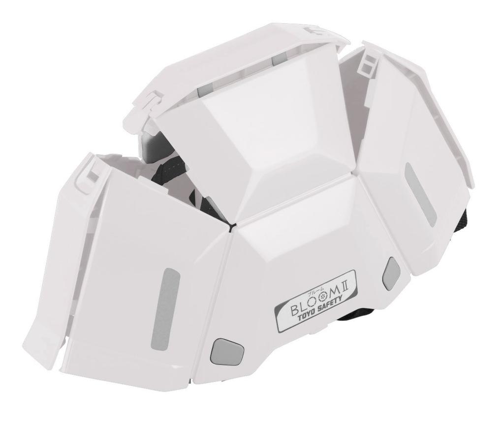 TOYO SAFETY BLOOM II 101 Folding Emergency White No. Helmet,