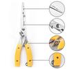 Fishing Line Cutter Hook Tackle Stainless Steel Fishing Plier Fishing Tackle Tool Cutter Hook Remover Line Cutter Grip Split Ring Pliers