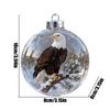 3D Bird Ball Christmas Ornaments Holiday Charm Decor Christmas Tree Hummingbird Bird Eagle Ball Pendant for Holiday Indoor Home