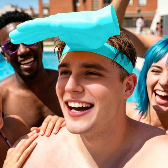 Sluneční klobouk s palmovým dekorem Čelový kšilt Lehký 3D tištěný klobouk na ochranu před sluncem Nastavitelný střih Bez rukou Pracovní klobouk do exteriéru