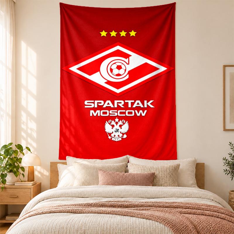 FC Spartak Moscow Tapestry highquality for decorating living room bedroom dorm walls ideal as bedroom wallart orholiday gift