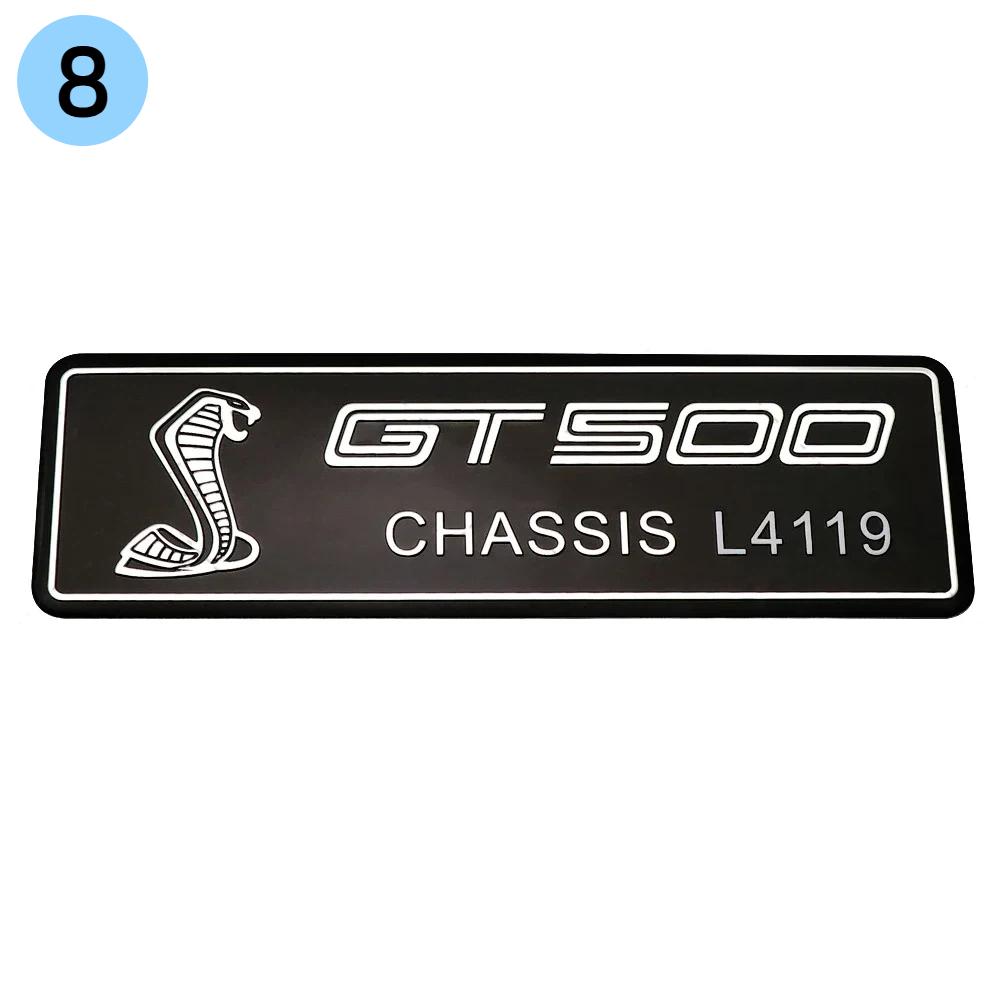 

1Pc Aluminum GT350 GT500 Car Body Emblem Rear Trunk Badge Sticker Decoration Accessories 8