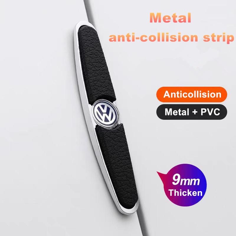 SVLHP1 New 4pcs Rubber Bumper Strip Car Door Anti-Collision Emblem Sticker for VW Volkswagen Golf Polo Passat Touran Accessories