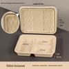 1100ml 3-compartment thickened box with diamond paper lid (150 pack)