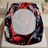 1PC Red Rose Polyester Sheet Soft Digital Print Fitted Sheet Without Pillowcase Birthday Gift For Women Lover Bedroom Decor