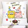 New Double-sided Pillow with Happy Birthday Text for Students To Use As A Pillow To Give Their Girlfriends A DIY Gift