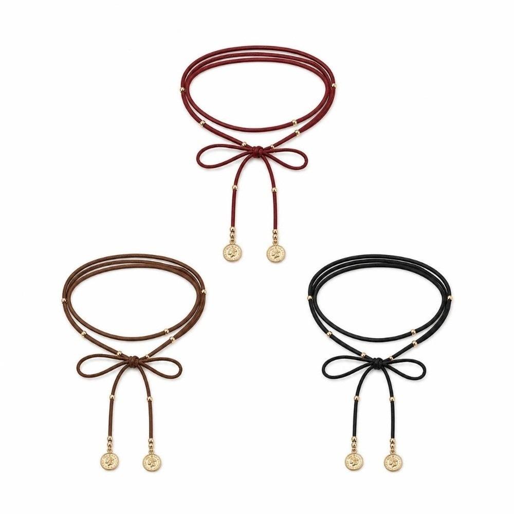 Long Chain Knotted Choker Necklace Y2K Neck Chain Sexy Layered Chain Choker Women