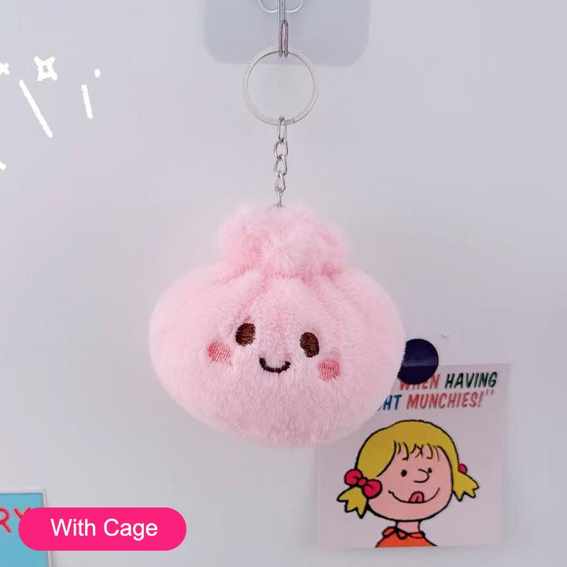 Soft Bun Squishy Plush Toy Keychain for Relaxing Stress Relief and Enjoyment