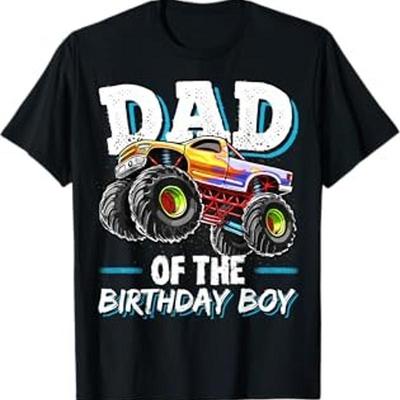 Papa des Geburtstagskindes Monster Truck Scherz T-Shirt