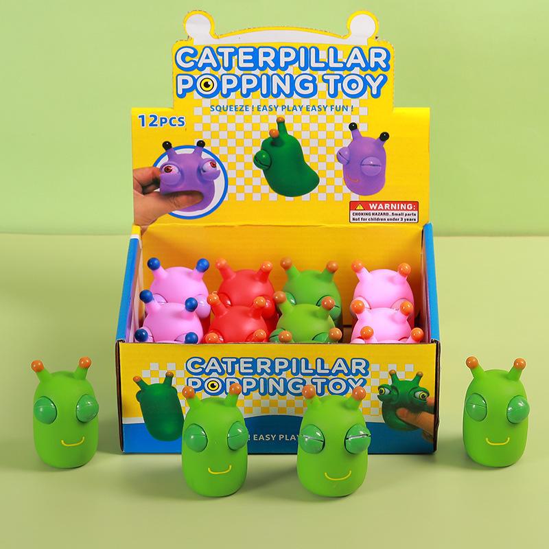 Adorable and Comical Staring Caterpillar Decompression Squeeze Toy