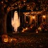 Large Ghost Swing Halloween Decoration Lightweight Hanging Outdoor Indoor Party Yard Festival Hanging Ornament with Soft Fabric and Rope