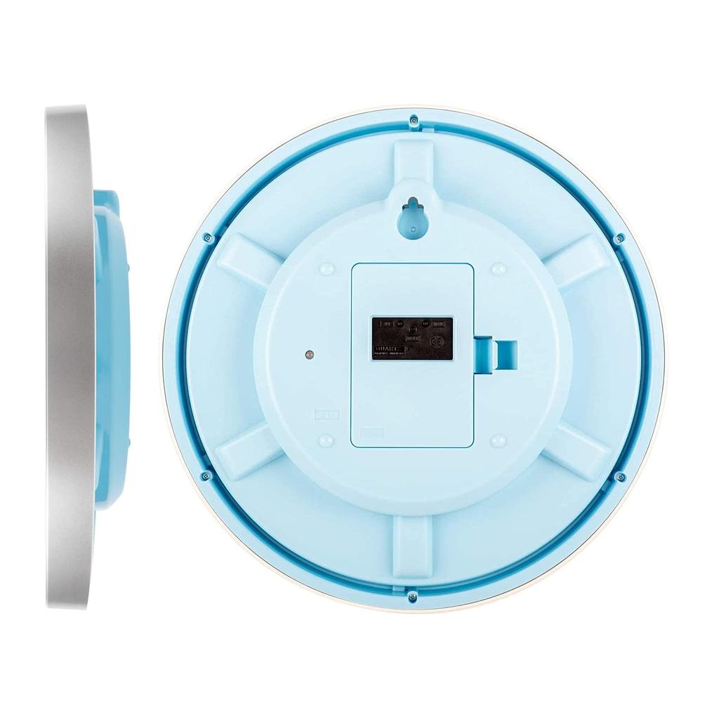 Casio Wall Clock Radio Clock Silver Analog Standard Night Second Hand Stop IQ-481J-8JF