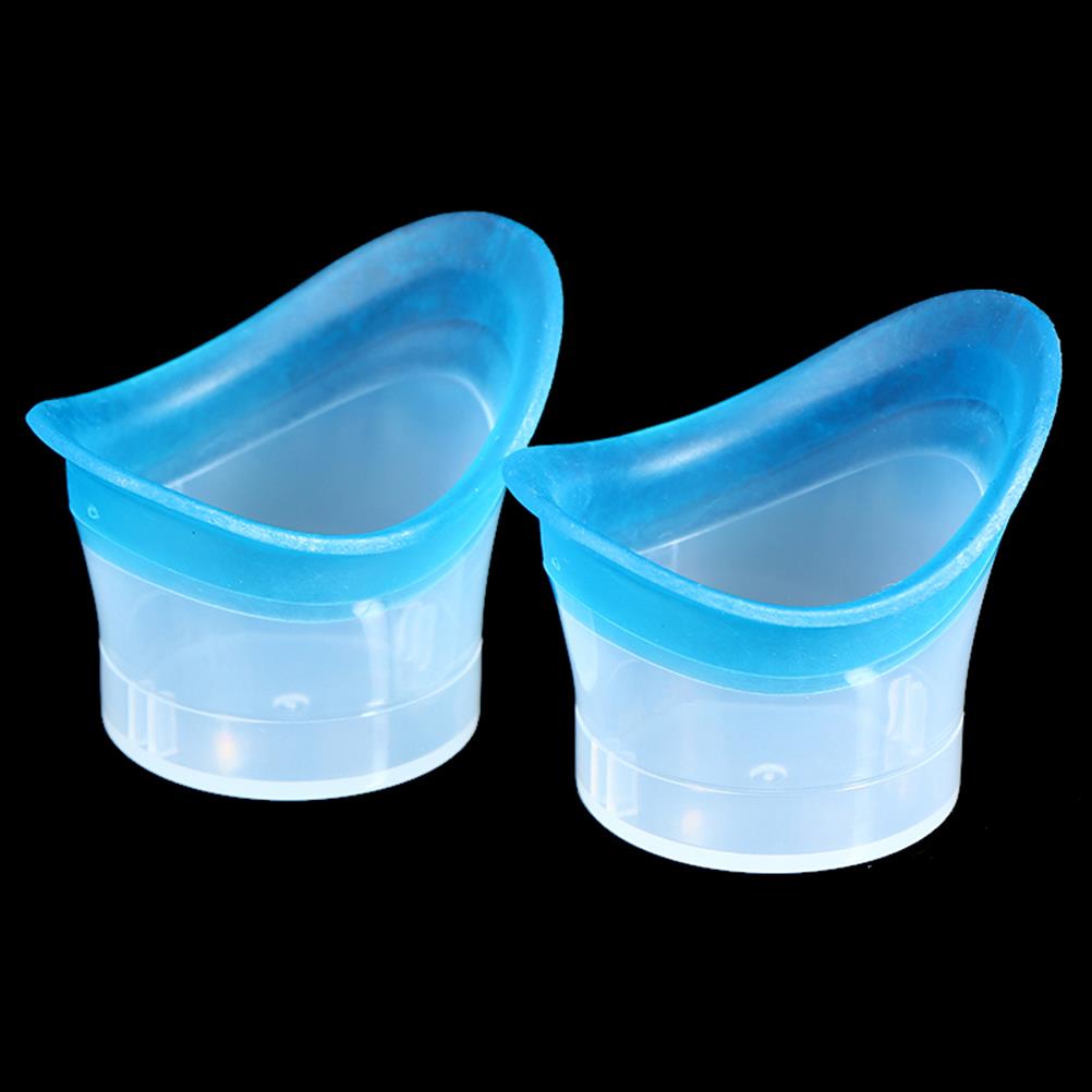 2Pcs Eyewash Cup Silicone Resuable Soft Eye Bath Cup Eye Wash Cup For Elderly Women Men Children Precision Fitting Eye