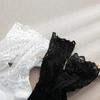 1 Pair of Sexy Long Socks Women's Lace Lace Lace White Pile Socks Mid Tube Summer Thin Style