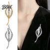 Long-lasting Brooch Common Callalily Pin for Women Rhinestones Inlaid Coat