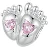Charms Do Pandora Zawieszka Charms Stópki Serca Srebro 925 Charmsy Trusky
