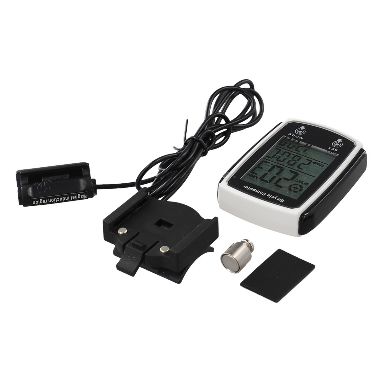 

Новий велосипедний комп’ютерний комплект 2022 року, водонепроникний дротовий спідометр білий