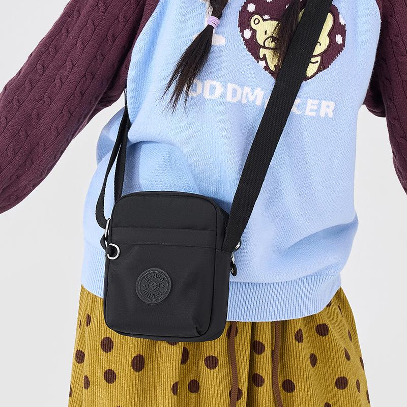 Borsa a Tracolla da Donna Multi-Scomparto in Nylon Idrorepellente Borsa a Spalla per Telefono Cellulare