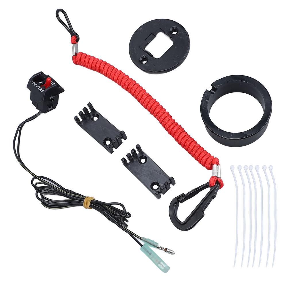 Engine Safety Lanyard Kill Stop Switch 19674A07 Stable Performance Lanyard Emergency Stop Switch for Mariner Outboard