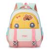 With Childrens Backpack Cartoon Car And Little Bear Print Design For Daily Use