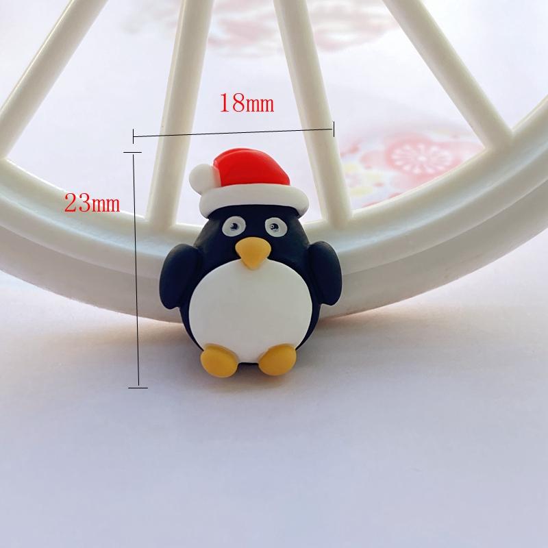 12 Stück Neue Niedliche Weihnachts-Serie Flacher Cabochon Scrapbooking Haarschleifen-Mittelteil Verzierungen DIY Zubehör F85