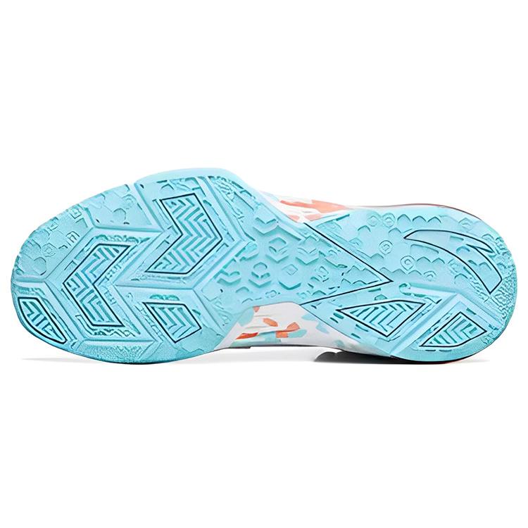 Anta KT3team KT Team Style Slip Resistant, Abrasion Resistant, Lightweight Low top Basketball Shoes Men's White Blue 112221626S-1