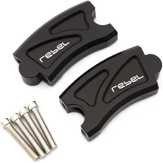 

Motorcycle Accessories CNC Handlebar Bar Riser Clamps Adapter Compatible with Honda REBEL CM500 CM300 CMX500 CMX300 (Rebel) Rebel