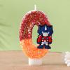 Number Candle 0 Topper for Birthday Decorations Baking Supplies