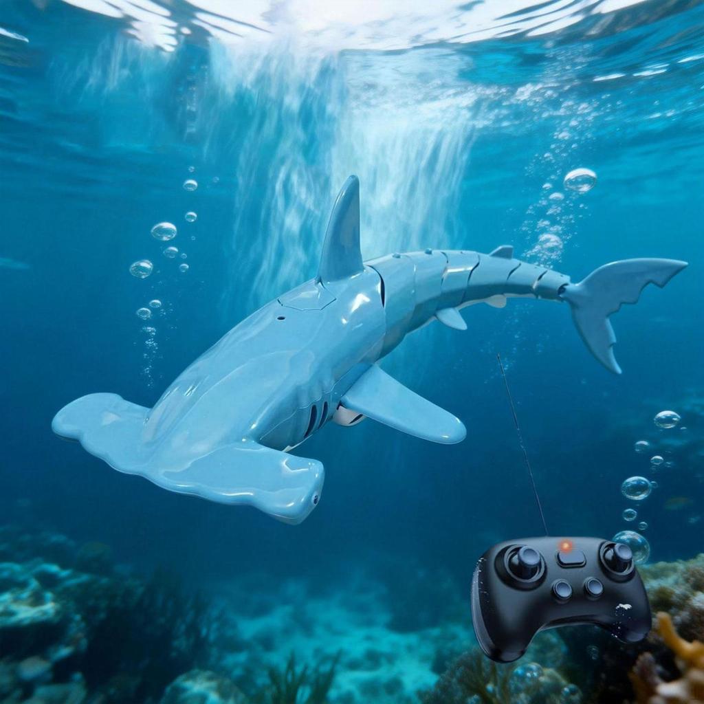 Remote Control Shark Toy RC Diving Practical, Waterproof Boys Girls Realistic