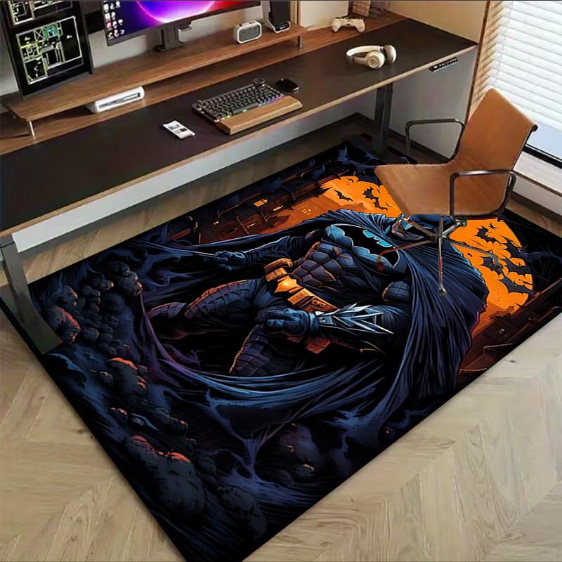 1pc Batman, Gotham Carpet, for Home & Office Decor, Desk Chair Carpet, Festive Gift,Conference Room CarpetL1181