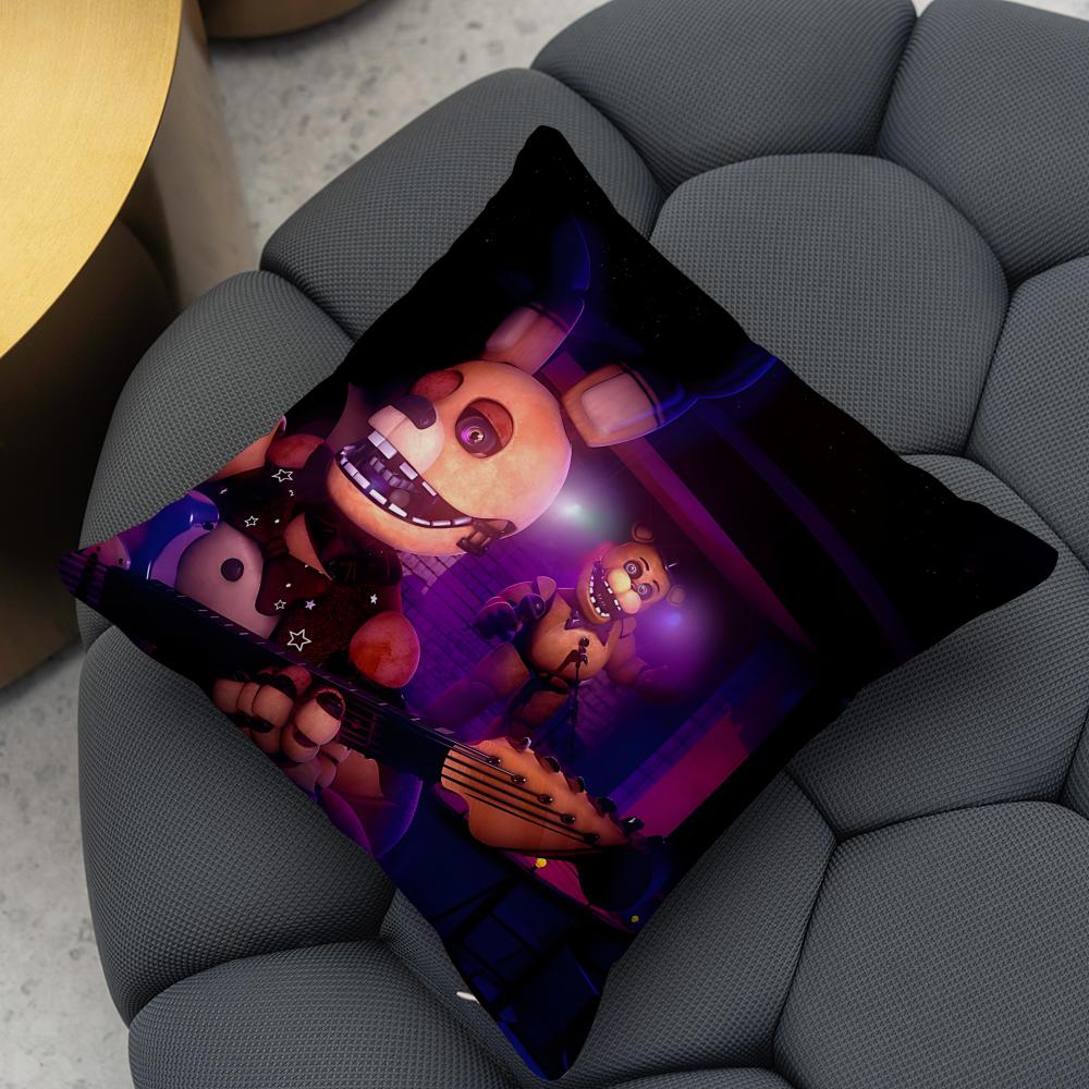 Movie Five N-Nights At F-Freddys 2 Cushion Cover Reversible Plush Pillow Cover – For Car, Sofa, Bedroom, Perfect As A Gift.