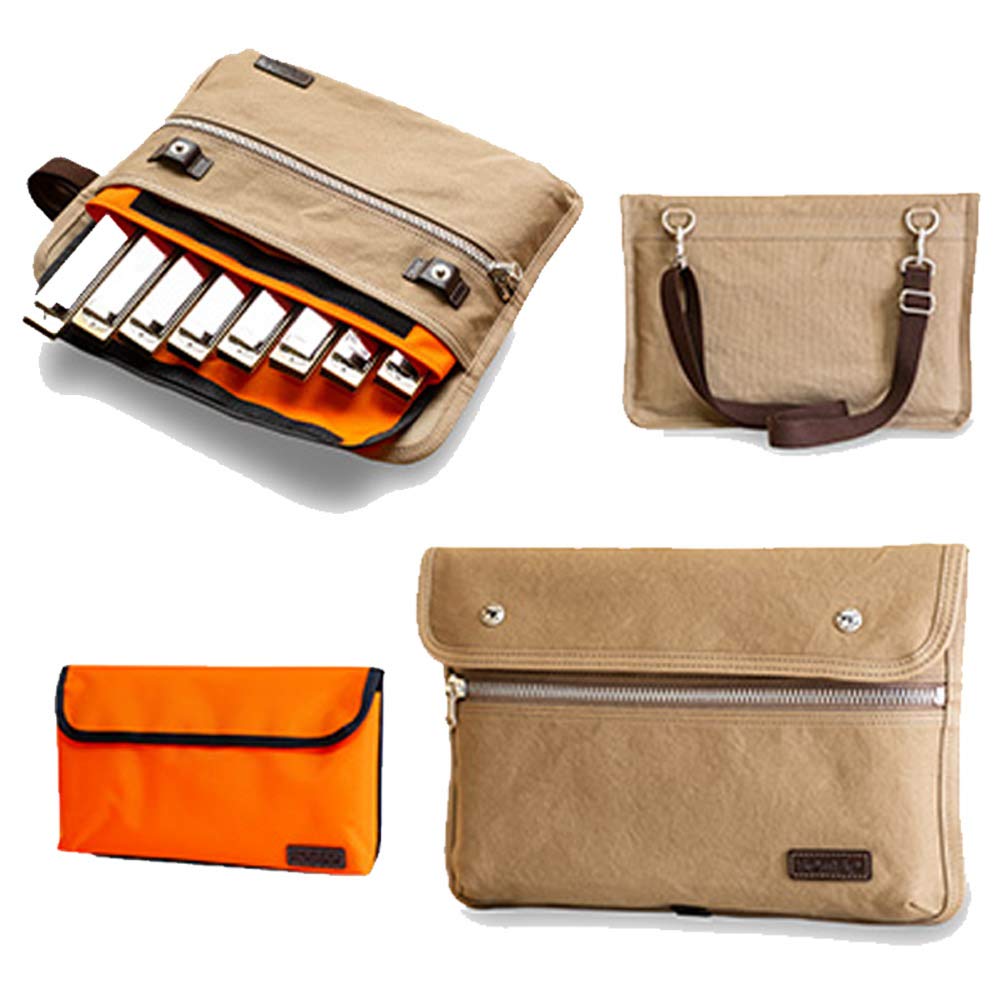 

Tombo chromatic harmonica 8 case, pieces, KS2108B/Brown