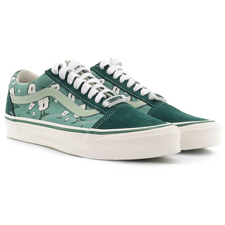 Vans Undefeated x OG Old Skool LX U-Man - Bistro Green Unisex Sneakers Marshmallow VN0A4P3X7AF