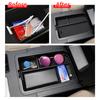 for Toyota Land Cruiser Prado 2024 J250 Center Console Armrest Storage Box Tray Organizer Accessories Tidying Black