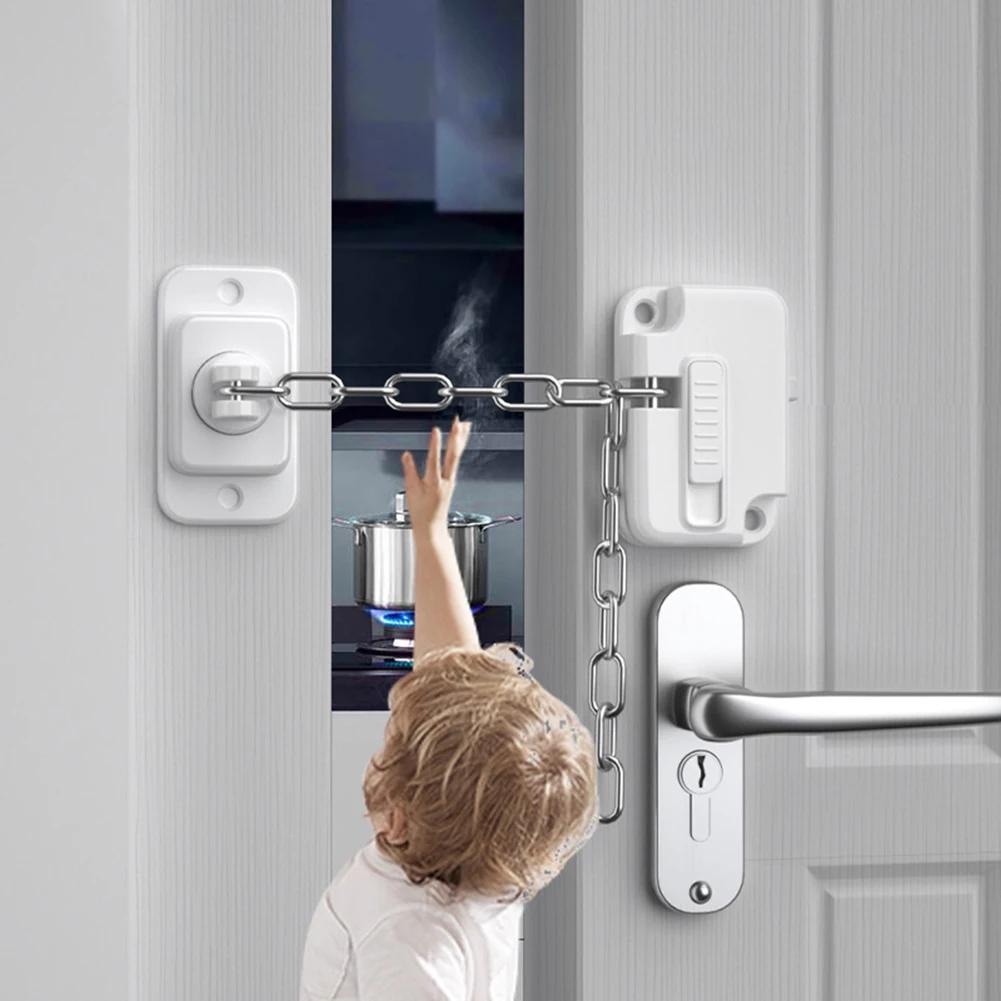 3-1pc Window Restrictor Child Safety Locks Self Adhesive Window Limit Stop Locks No Drilling Adjustable for Child Pets Safety