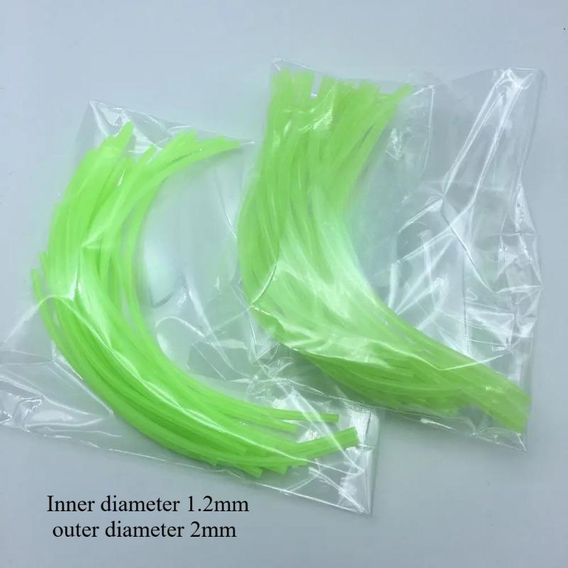 20/60/100pcs Lot Rubber Hose Fishing Balance Tube Anti Winding Noctilucent Super Bright Fishing Sea Fishing Pesca Connector Accessory
